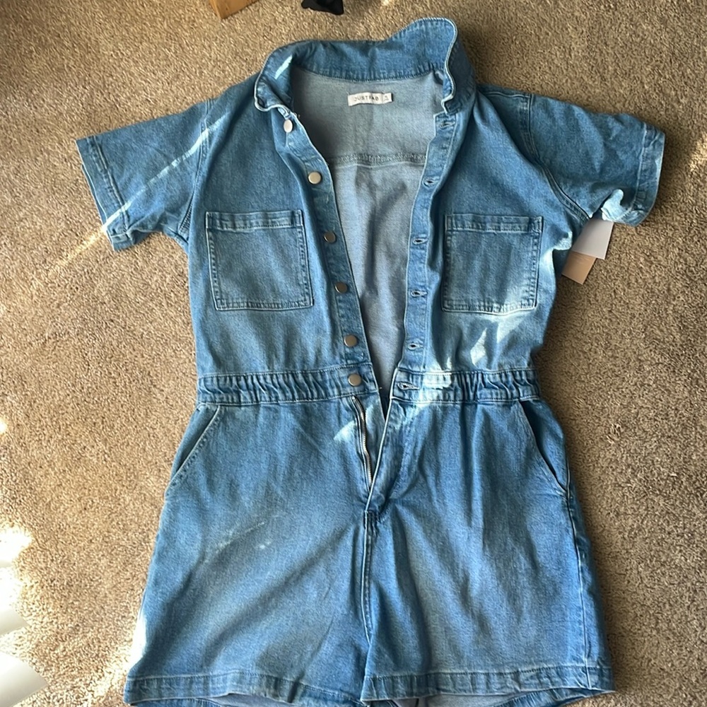 BNWT Denim Romper